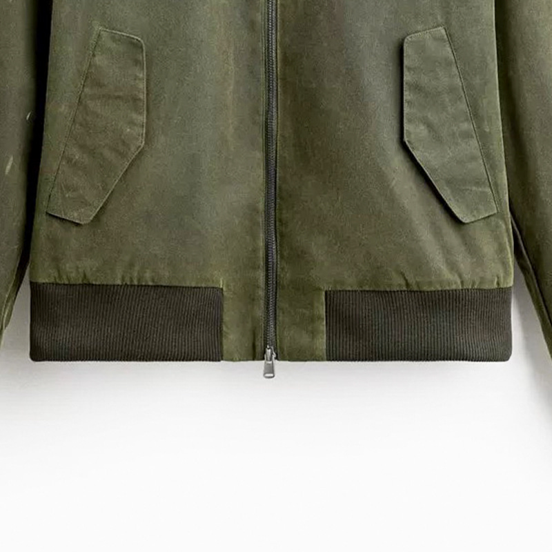 Dodatki odzieżowe Gruby ściągacz 2x2 do kurtki baseballowej