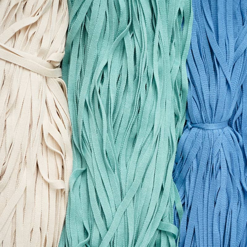 Bawełniana prążkowana taśma Miękki sznurek w talii